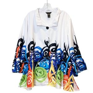 Ali Miles Multicolor Artistic Jacket